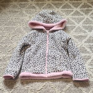 4 for $28 - George 4 Girls Animal Print Jacket with Pink Fuzzy Lining